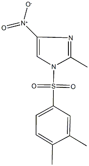 1-[(3,4-dimethylphenyl)sulfonyl]-4-nitro-2-methyl-1H-imidazole 结构式