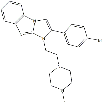 2-(4-bromophenyl)-1-[2-(4-methyl-1-piperazinyl)ethyl]-1H-imidazo[1,2-a]benzimidazole 结构式