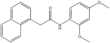 N-(2,4-dimethoxyphenyl)-2-(1-naphthyl)acetamide 结构式