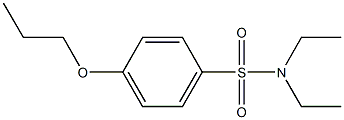 N,N-diethyl-4-propoxybenzenesulfonamide 结构式