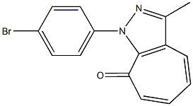 1-(4-bromophenyl)-3-methylcyclohepta[c]pyrazol-8(1H)-one 结构式