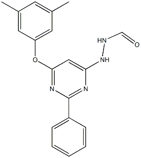 N'-[6-(3,5-dimethylphenoxy)-2-phenyl-4-pyrimidinyl]formic hydrazide 结构式