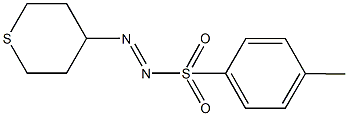 1-[(4-methylphenyl)sulfonyl]-2-tetrahydro-2H-thiopyran-4-yldiazene 结构式