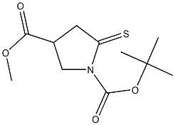 1-tert-butyl 3-methyl 5-thioxo-1,3-pyrrolidinedicarboxylate 结构式