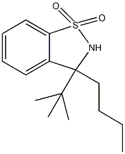 3-butyl-3-tert-butyl-2,3-dihydro-1,2-benzisothiazole 1,1-dioxide 结构式