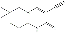 6,6-dimethyl-2-oxo-1,2,5,6,7,8-hexahydro-3-quinolinecarbonitrile 结构式