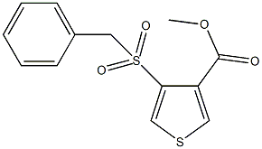 methyl 4-(benzylsulfonyl)-3-thiophenecarboxylate 结构式