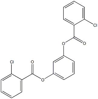 3-[(2-chlorobenzoyl)oxy]phenyl 2-chlorobenzoate 结构式