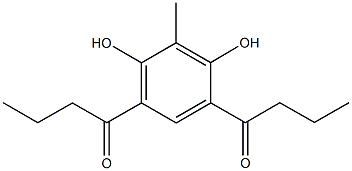 1-(5-butyryl-2,4-dihydroxy-3-methylphenyl)-1-butanone 结构式