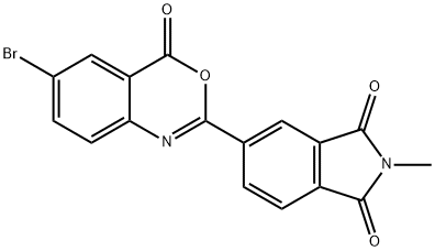 5-(6-bromo-4-oxo-4H-3,1-benzoxazin-2-yl)-2-methyl-1H-isoindole-1,3(2H)-dione 结构式