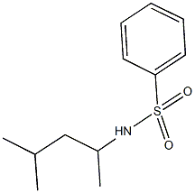 N-(1,3-dimethylbutyl)benzenesulfonamide 结构式