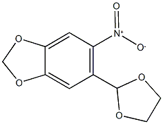 5-(1,3-dioxolan-2-yl)-6-nitro-1,3-benzodioxole 结构式