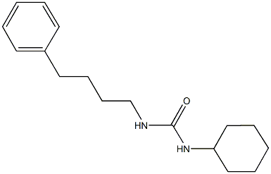 N-cyclohexyl-N'-(4-phenylbutyl)urea 结构式