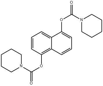 5-[(piperidin-1-ylcarbonyl)oxy]-1-naphthyl piperidine-1-carboxylate 结构式