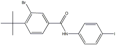 3-bromo-4-tert-butyl-N-(4-iodophenyl)benzamide 结构式