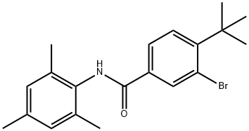 3-bromo-4-tert-butyl-N-mesitylbenzamide 结构式