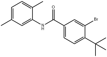 3-bromo-4-tert-butyl-N-(2,5-dimethylphenyl)benzamide 结构式