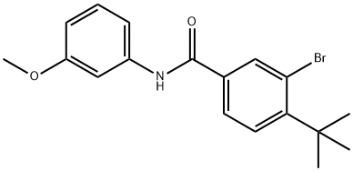 3-bromo-4-tert-butyl-N-(3-methoxyphenyl)benzamide 结构式