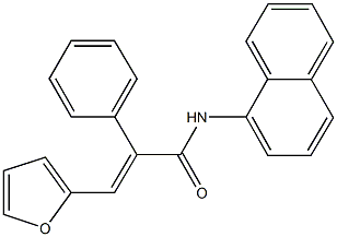 3-(2-furyl)-N-(1-naphthyl)-2-phenylacrylamide 结构式