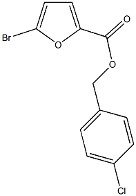 4-chlorobenzyl 5-bromo-2-furoate 结构式