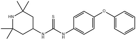 N-(4-phenoxyphenyl)-N'-(2,2,6,6-tetramethyl-4-piperidinyl)thiourea 结构式