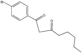 1-(4-bromophenyl)-1,3-octanedione 结构式