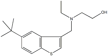 2-[[(5-tert-butyl-1-benzothien-3-yl)methyl](ethyl)amino]ethanol 结构式