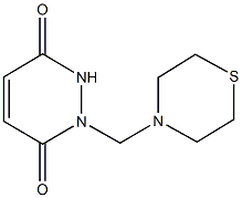 1-(4-thiomorpholinylmethyl)-1,2-dihydro-3,6-pyridazinedione 结构式