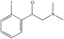 2-chloro-2-(2-iodophenyl)-N,N-dimethylethanamine 结构式