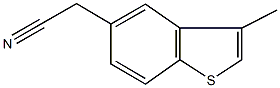 2-(3-甲基-1-苯并噻吩-5-基)乙腈 结构式