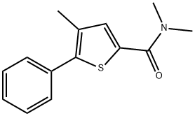 N,N,4-trimethyl-5-phenyl-2-thiophenecarboxamide 结构式