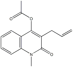 3-allyl-1-methyl-2-oxo-1,2-dihydro-4-quinolinyl acetate 结构式