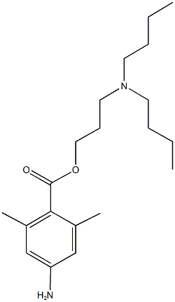 3-(dibutylamino)propyl 4-amino-2,6-dimethylbenzoate 结构式