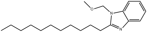 methyl (2-undecyl-1H-benzimidazol-1-yl)methyl ether 结构式