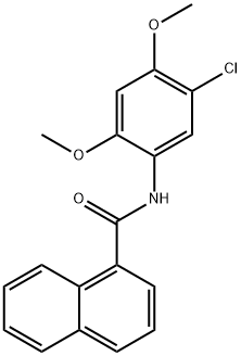 N-(5-chloro-2,4-dimethoxyphenyl)-1-naphthamide 结构式