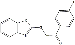 2-(1,3-benzoxazol-2-ylsulfanyl)-1-(4-iodophenyl)ethanone 结构式