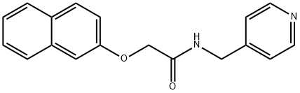 2-(2-naphthyloxy)-N-(4-pyridinylmethyl)acetamide 结构式