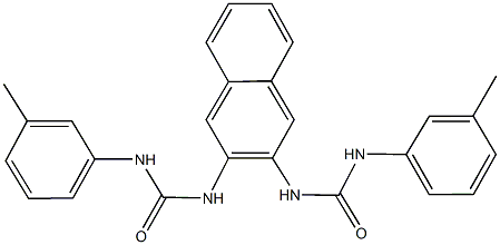 N-(3-methylphenyl)-N'-{3-[(3-toluidinocarbonyl)amino]-2-naphthyl}urea 结构式