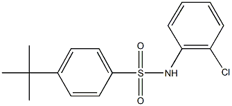 4-tert-butyl-N-(2-chlorophenyl)benzenesulfonamide 结构式