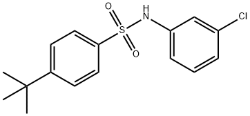 4-tert-butyl-N-(3-chlorophenyl)benzenesulfonamide 结构式