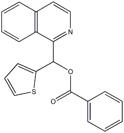 1-isoquinolinyl(2-thienyl)methyl benzoate 结构式