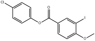 4-chlorophenyl 3-iodo-4-methoxybenzoate 结构式