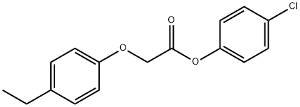 4-chlorophenyl (4-ethylphenoxy)acetate 结构式