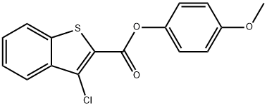 4-methoxyphenyl 3-chloro-1-benzothiophene-2-carboxylate 结构式