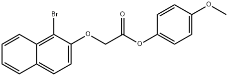 4-methoxyphenyl [(1-bromo-2-naphthyl)oxy]acetate 结构式