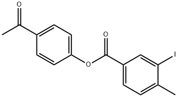 4-acetylphenyl 3-iodo-4-methylbenzoate 结构式