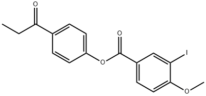 4-propionylphenyl 3-iodo-4-methoxybenzoate 结构式