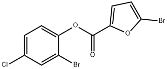 2-bromo-4-chlorophenyl 5-bromo-2-furoate 结构式