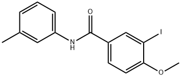 3-iodo-4-methoxy-N-(3-methylphenyl)benzamide 结构式