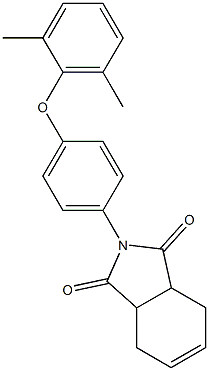 2-[4-(2,6-dimethylphenoxy)phenyl]-3a,4,7,7a-tetrahydro-1H-isoindole-1,3(2H)-dione 结构式